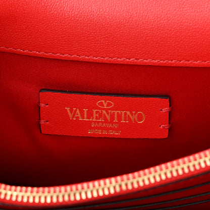 Valentino Garavani Smooth Calfskin Mini Vring Crossbody Bag Rouge Pur 6 of 9