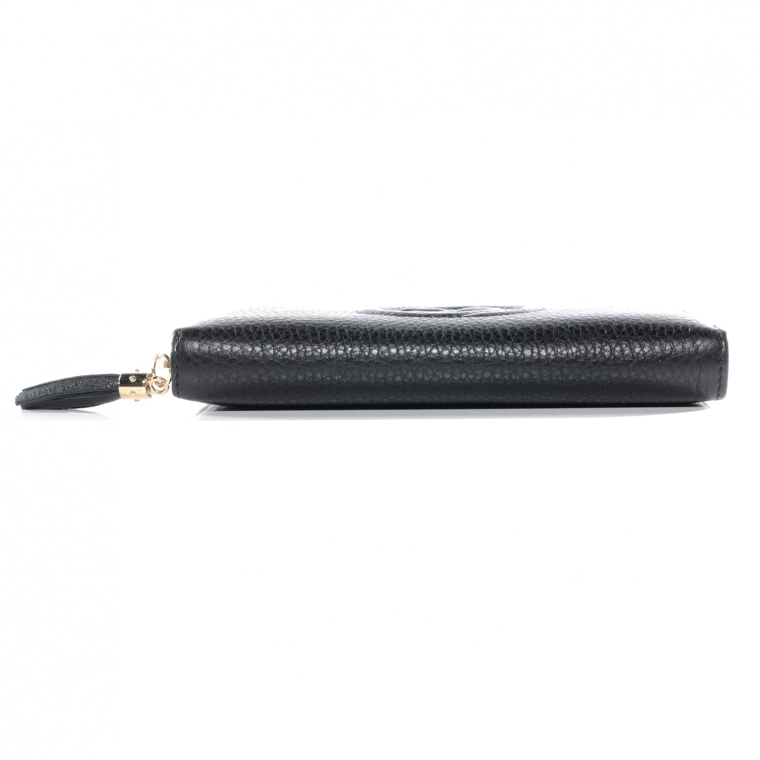 Gucci Pebbled Calfskin Soho Zip Around Wallet Black 4 of 7