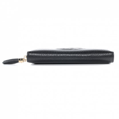 Gucci Pebbled Calfskin Soho Zip Around Wallet Black 4 of 7
