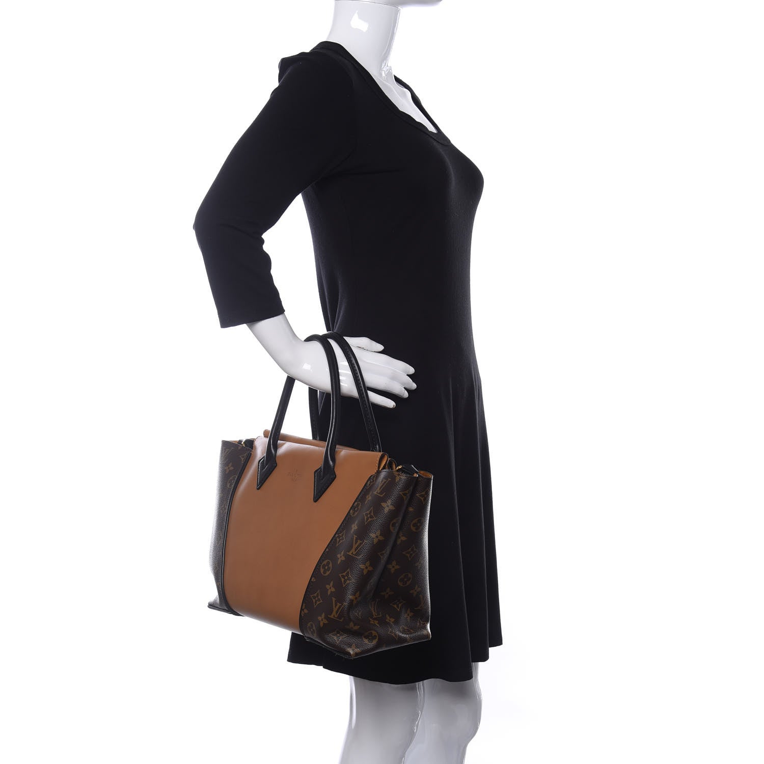 Louis Vuitton Monogram Cuir Orfevre Tote W PM Noisette 2 of 9