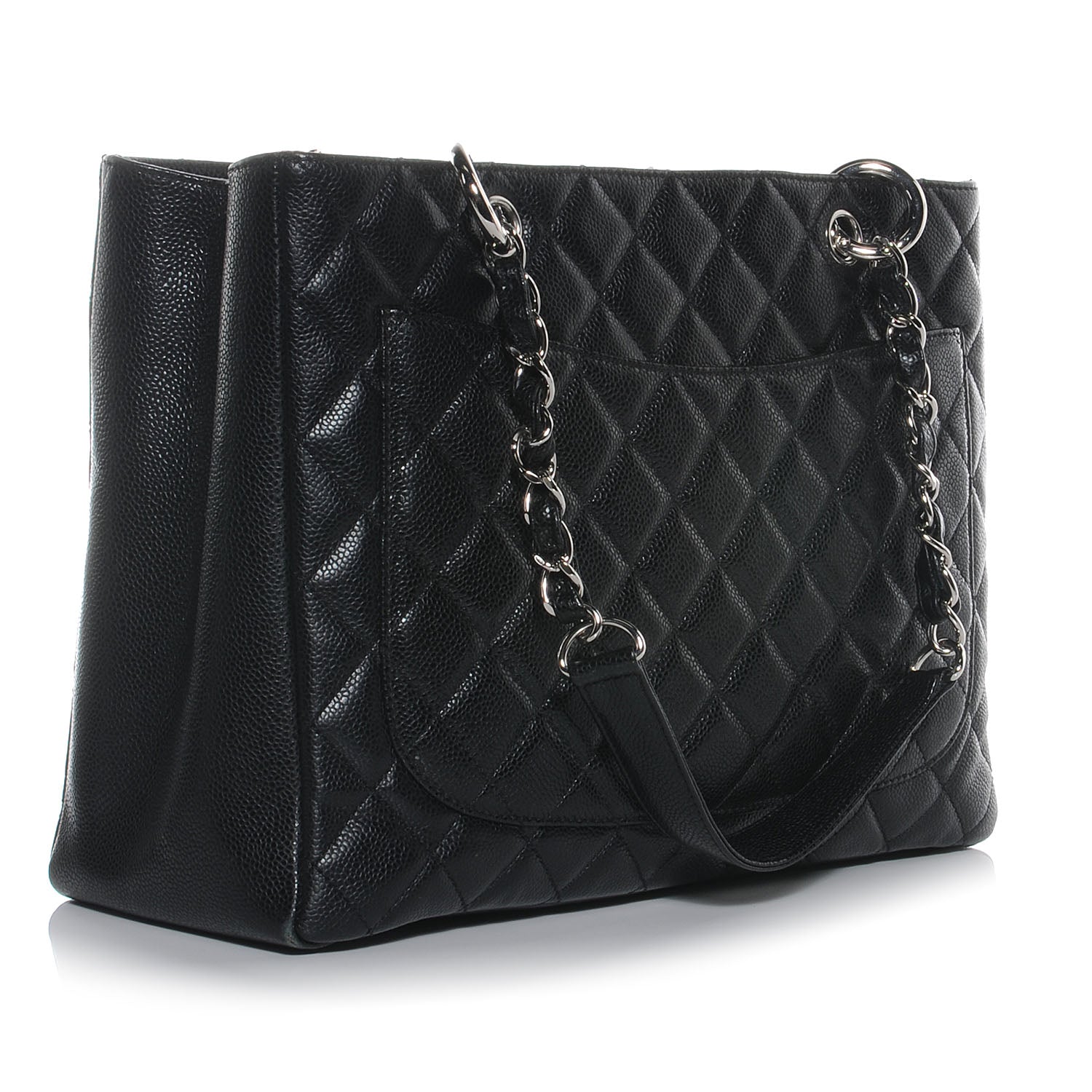 Chanel Caviar Grand Shopping Tote GST Black 3 of 8