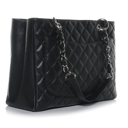 Chanel Caviar Grand Shopping Tote GST Black 3 of 8