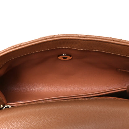 Chanel Caviar Quilted Mini Coco Handle Flap Brown 5 of 10