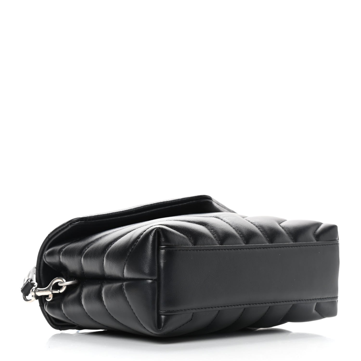 Saint Laurent Calfskin Y Quilted Monogram Toy Loulou Crossbody Bag Black 4 of 10