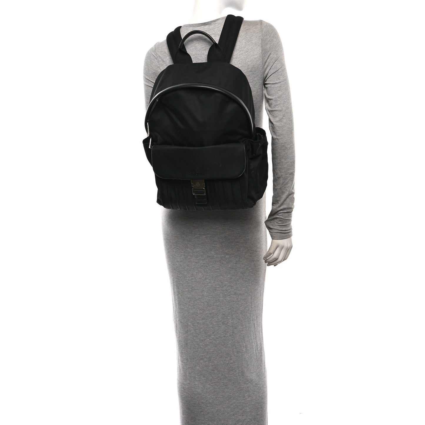 Econyl Nylon Never Still Medium Backpack Black