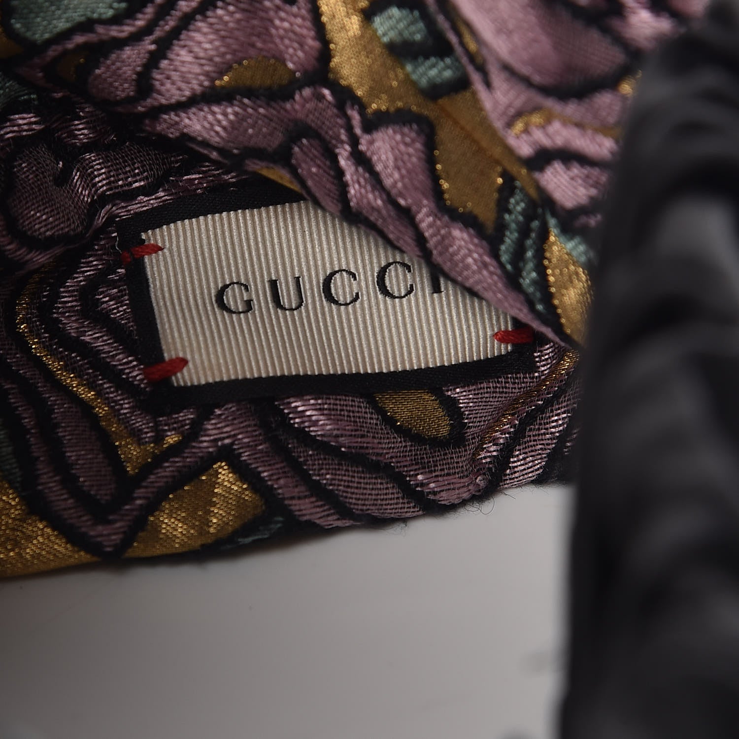 Gucci Metallic Wool Silk Floral Duchesse Headband 5 of 6