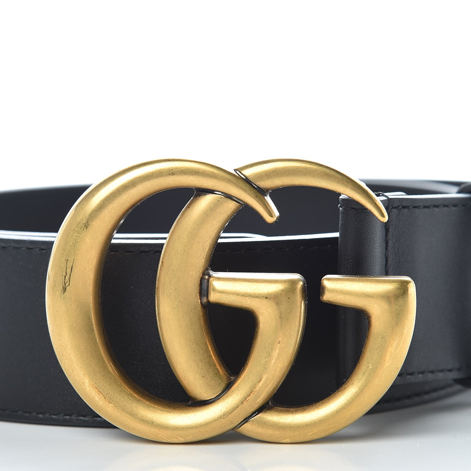 Gucci Calfskin Double G 40mm Belt 75 30 Black 6 of 8