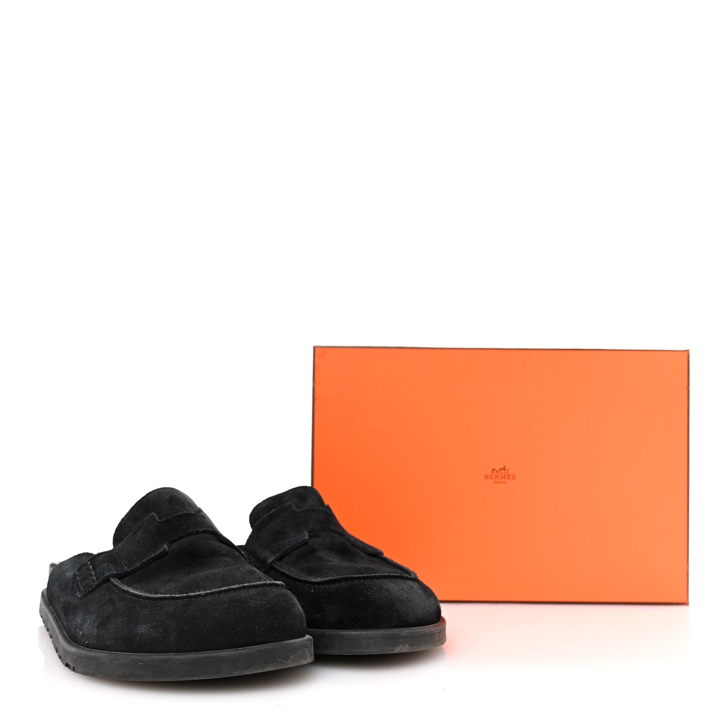 Suede Calfskin Go Mules 40 Black