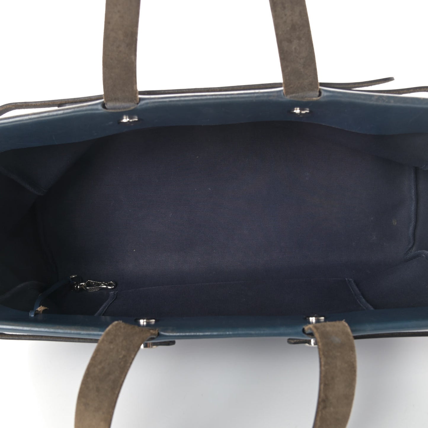 Toile Vache Hunter Herbag Cabas MM Bleu Marine