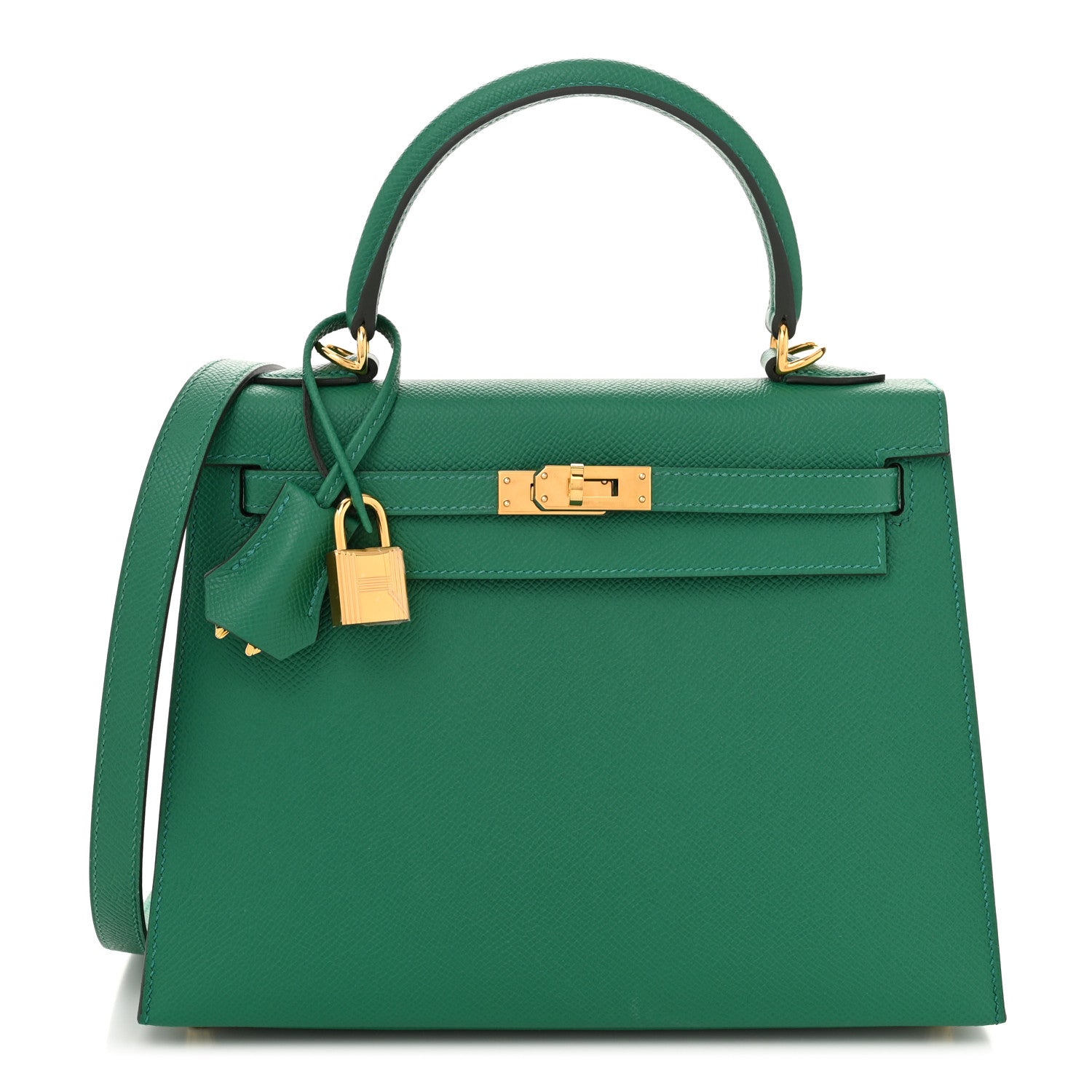 Hermes Epsom Kelly Sellier 25 Vert Vertigo 1 of 11