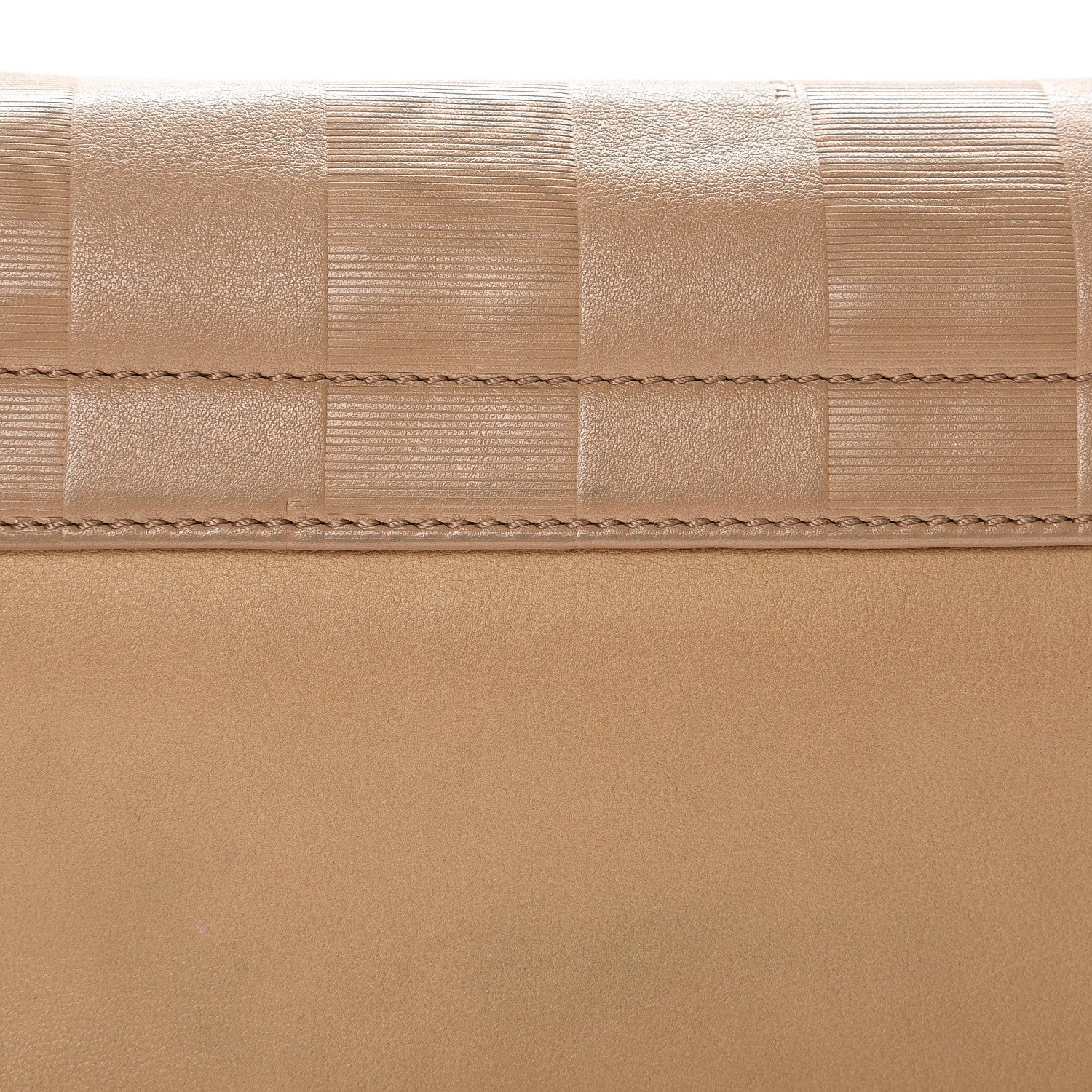 Fendi Calfskin Paris Pequin Small Shoulder Bag Beige 11 of 11