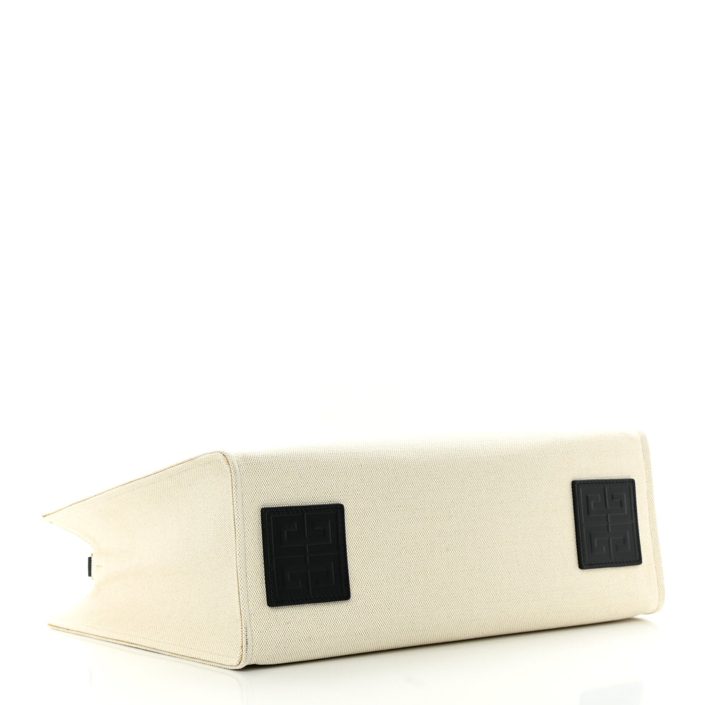 Canvas Medium Tote Beige Black