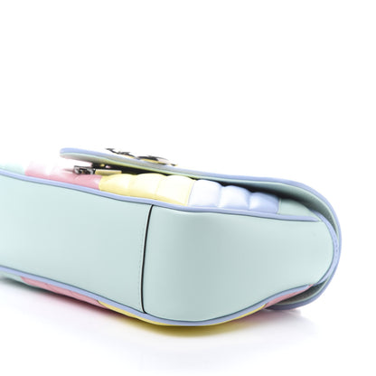 Gucci Calfskin Matelasse Diagonal Small GG Marmont Shoulder Bag Multicolor Pastel 8 of 13