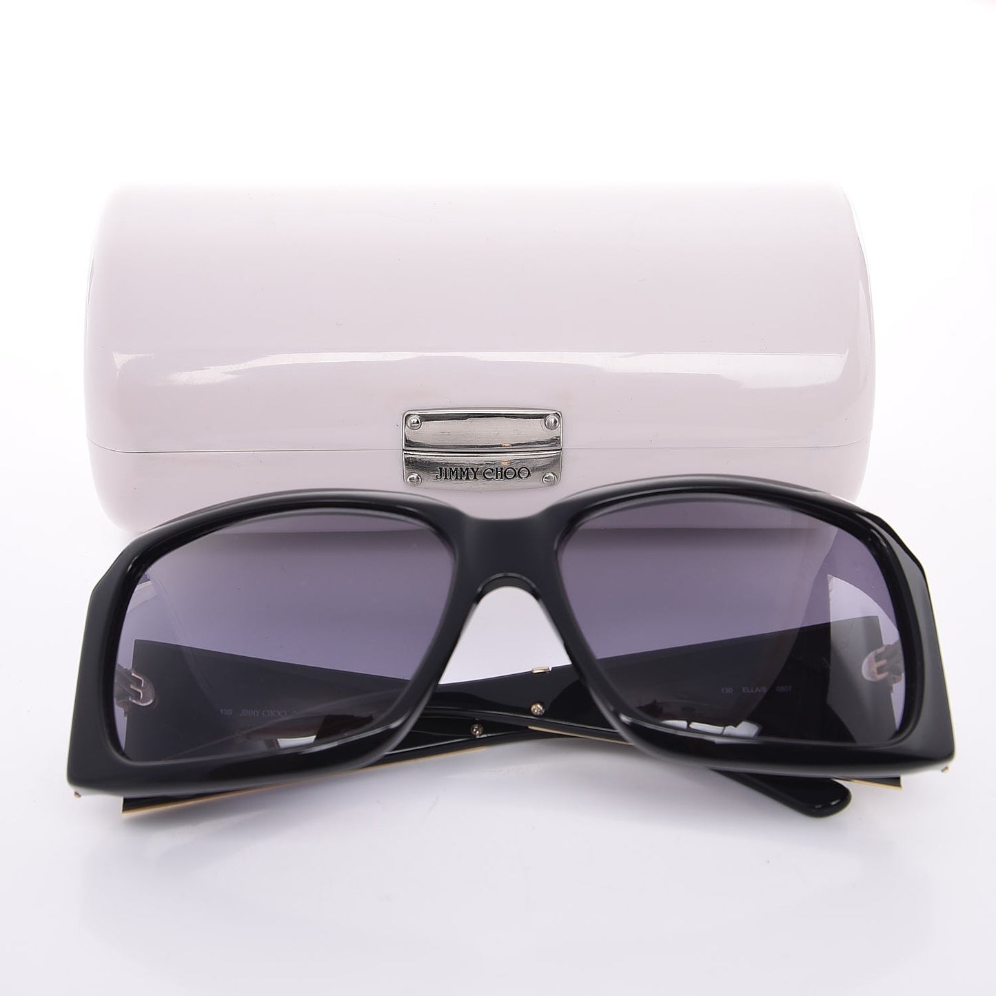 Snakeskin Ella Sunglasses Black