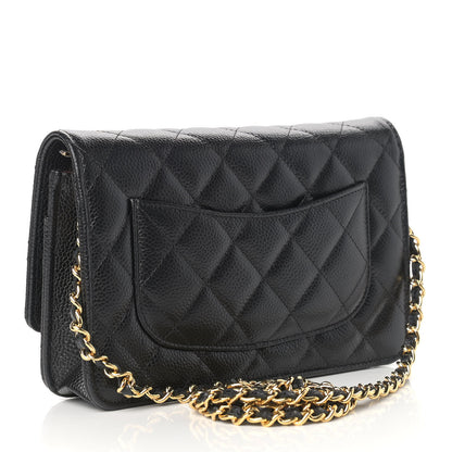 Chanel Caviar Quilted Wallet On Chain WOC Black 3 of 10