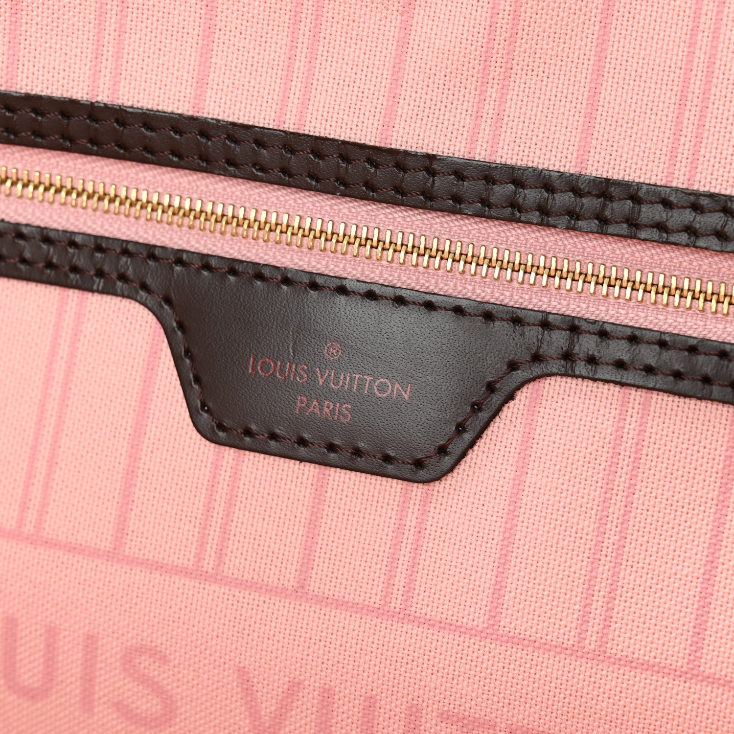 Louis Vuitton Damier Ebene Neo Neverfull MM Rose Ballerine 7 of 13