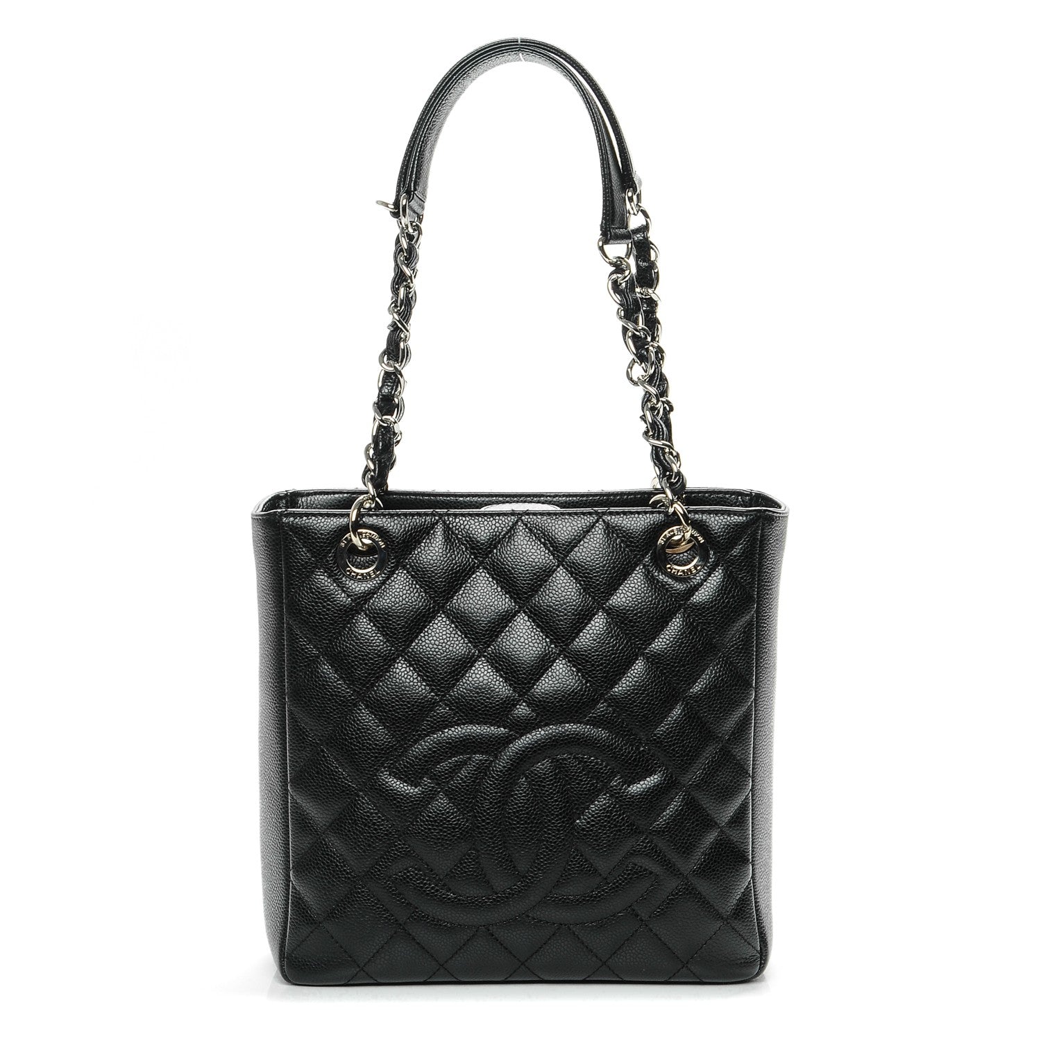 Chanel Caviar Quilted Petit Shopping Tote PST Black 1 of 7