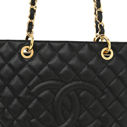 Chanel Caviar Quilted Grand Shopping Tote GST Black 8 of 11