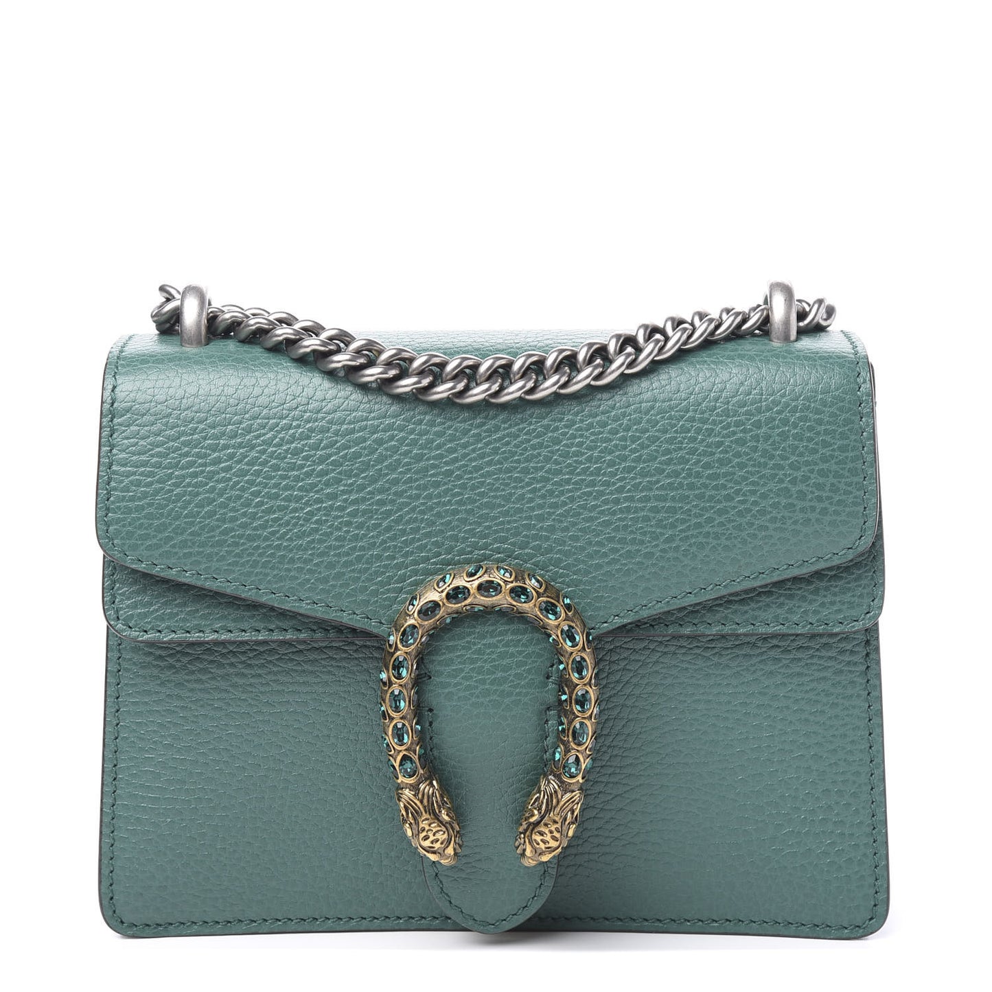 Calfskin Mini Dionysus Shoulder Bag Emerald