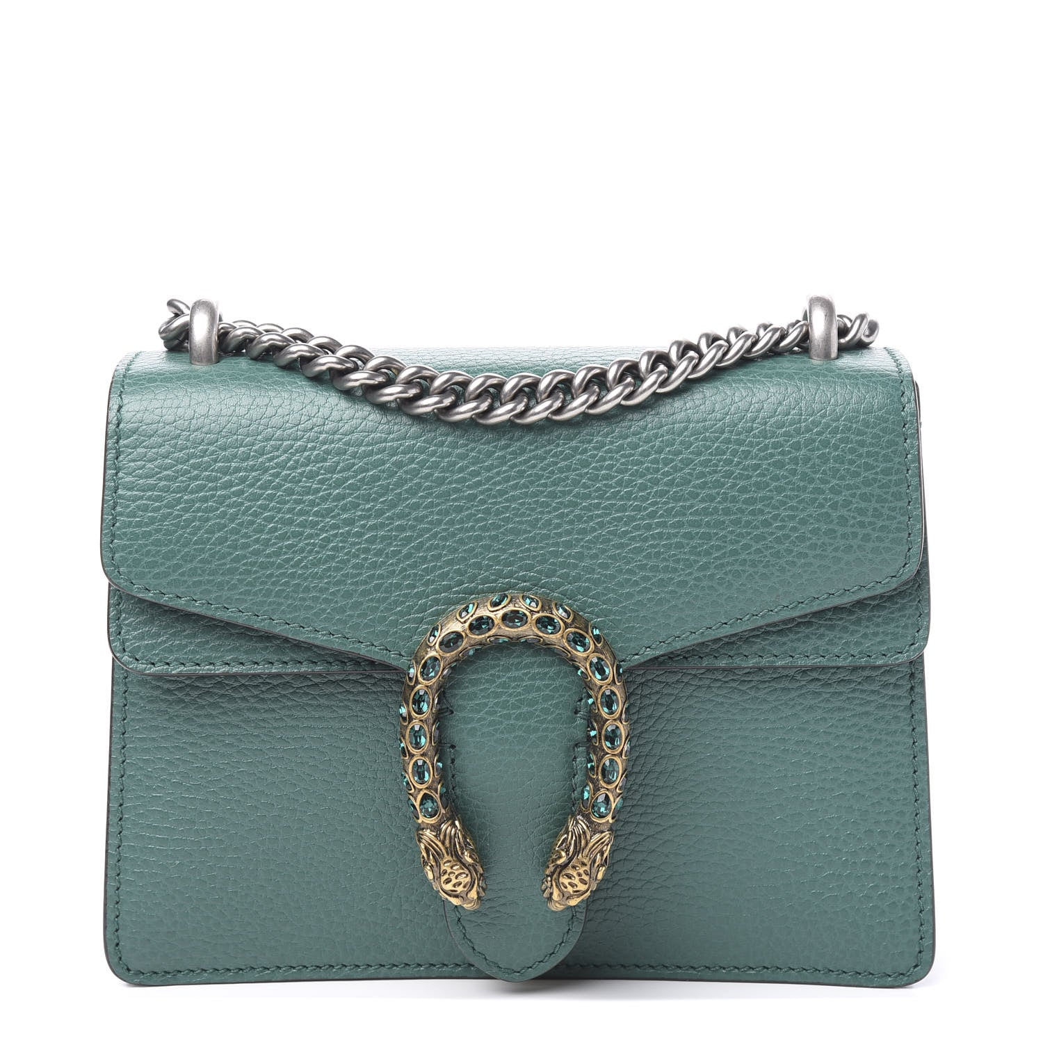 Gucci Calfskin Mini Dionysus Shoulder Bag Emerald 1 of 9
