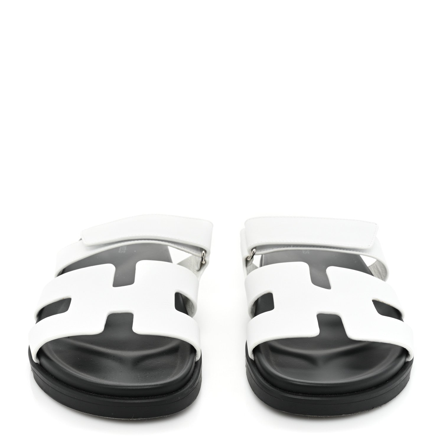 Hermes Calfskin Womens Chypre Sandals 41 White 2 of 9
