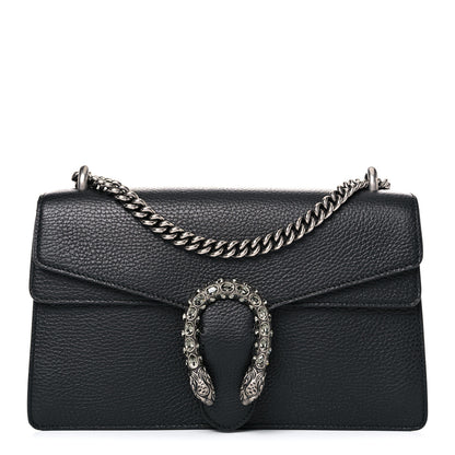 Gucci Pebbled Calfskin Small Dionysus Shoulder Bag Black 1 of 15