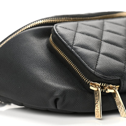 Chanel Caviar Quilted Business Affinity Waist Belt Bag Black 9 of 11