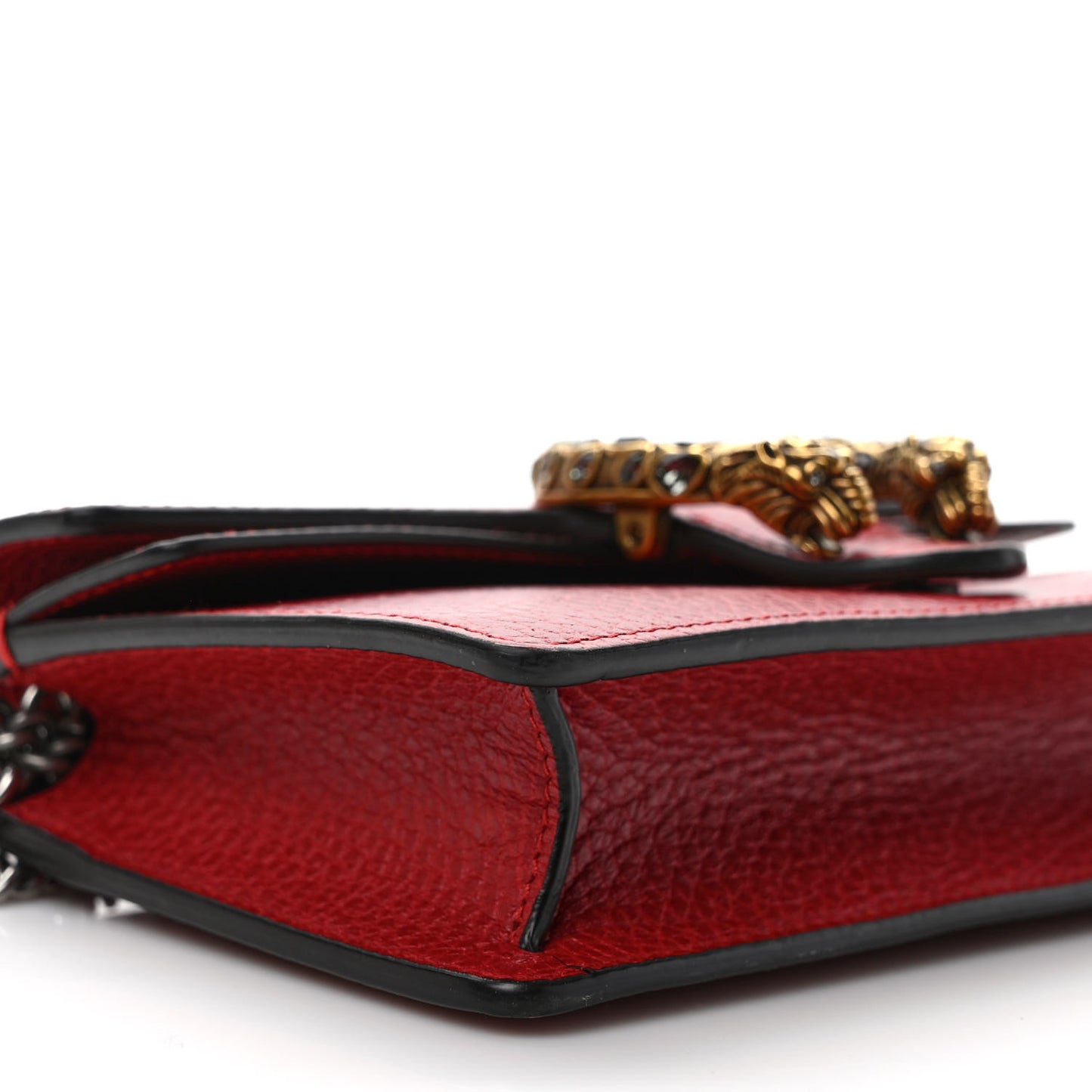 Calfskin Super Mini Dionysus Shoulder Bag Hibiscus Red