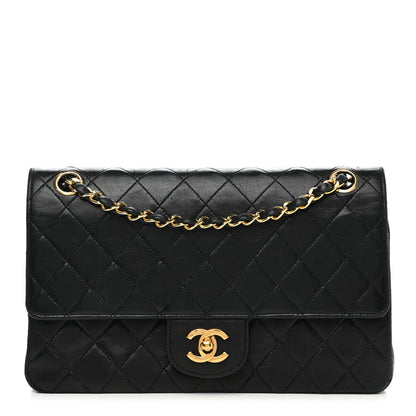 Chanel Lambskin Quilted Medium Double Flap Black 1 of 15