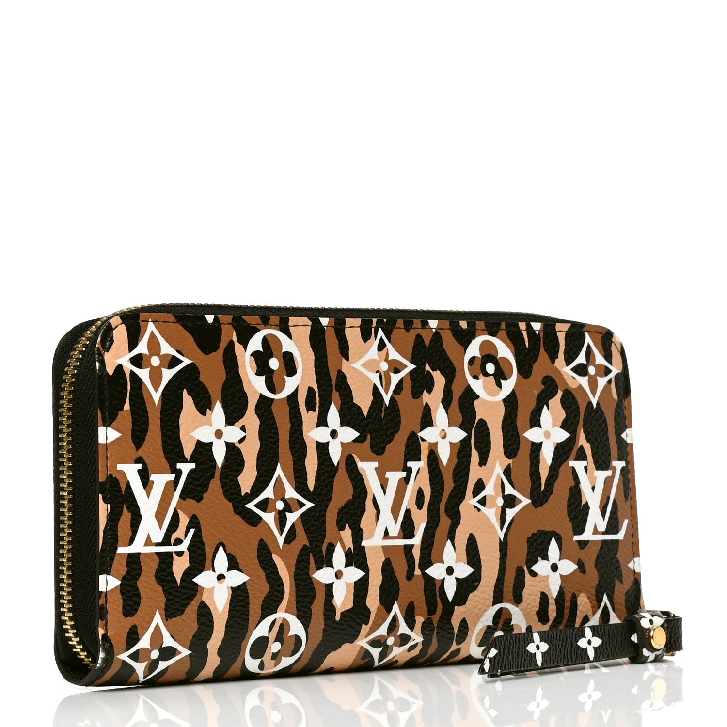 Louis Vuitton Monogram Giant Jungle Zippy Wallet Black 2 of 6