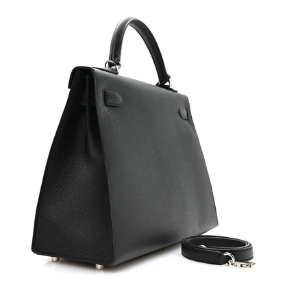 Hermes Epsom Kelly Sellier 32 Black 3 of 11