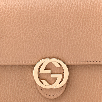 Gucci Dollar Calfskin Interlocking G Chain Wallet Camelia 7 of 10