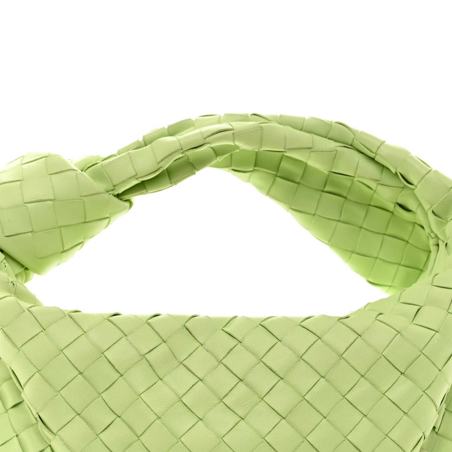Nappa Intrecciato Teen Jodie Hobo Pistachio