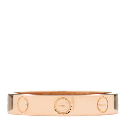 Cartier 18K Pink Gold 3.5mm LOVE Wedding Band Ring 55 7.25 1 of 5