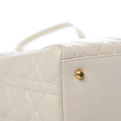 Christian Dior Lambskin Cannage Medium Lady Dior White 11 of 14