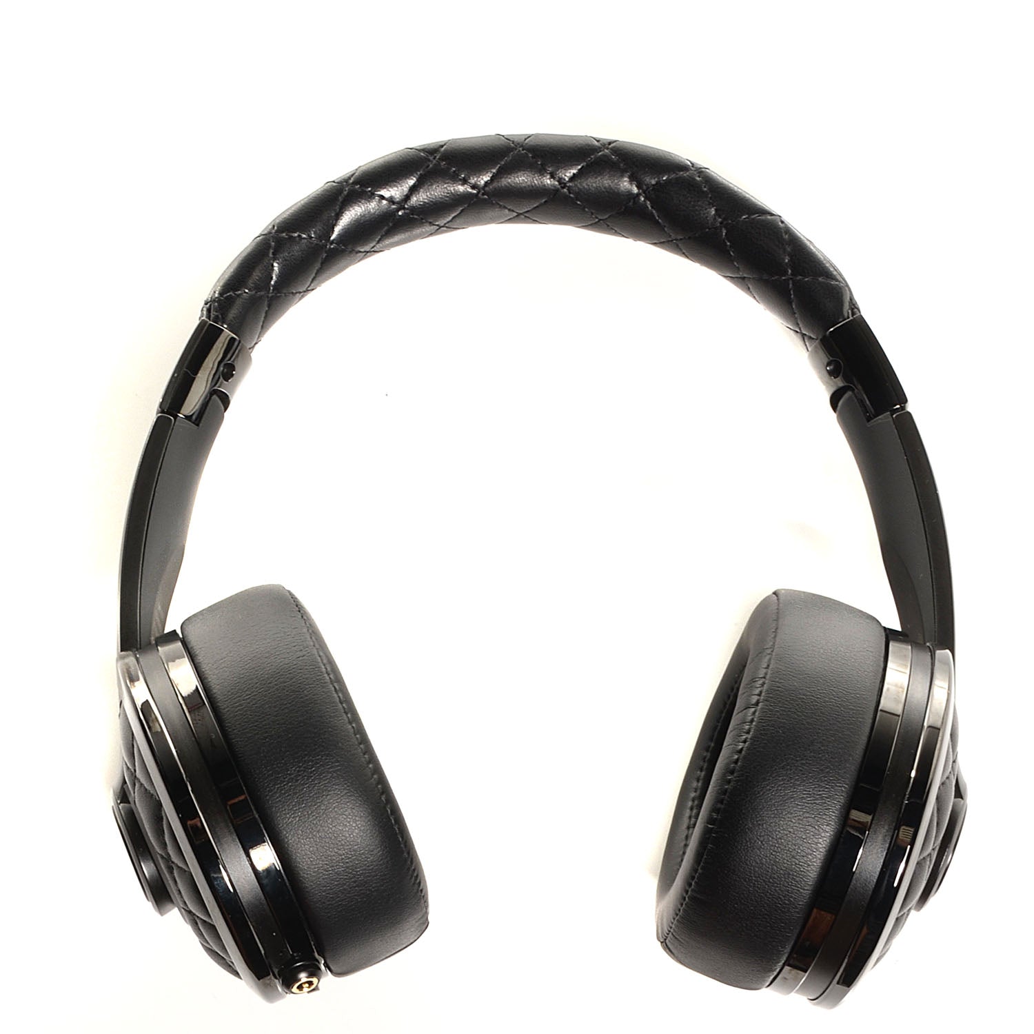 Chanel Lambskin x Monster Wireless Headphones w/ Case Black 1 of 13