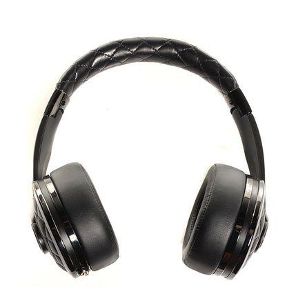 Chanel Lambskin x Monster Wireless Headphones w/ Case Black 1 of 13