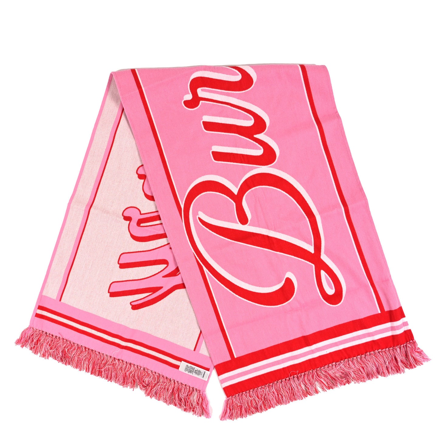Cotton Logo Script Football Scarf Bubblegum Pink