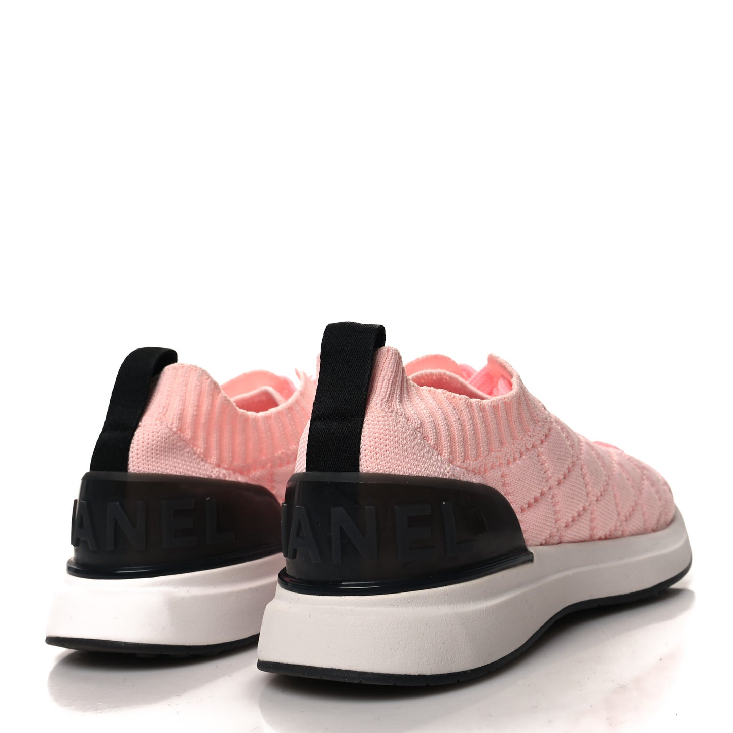 Mixed Fibers Quilted Womens CC Sneakers 37.5 Light Pink