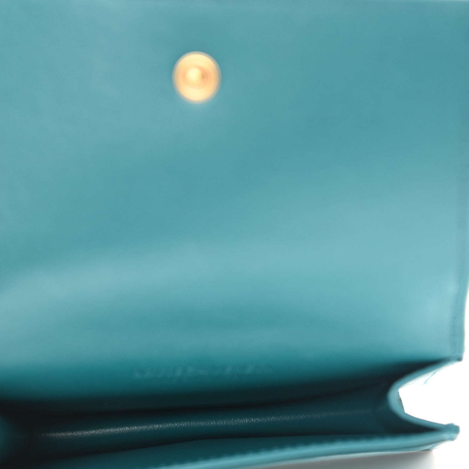 Bottega Veneta Nappa Intrecciato Card Holder Aqua 5 of 7
