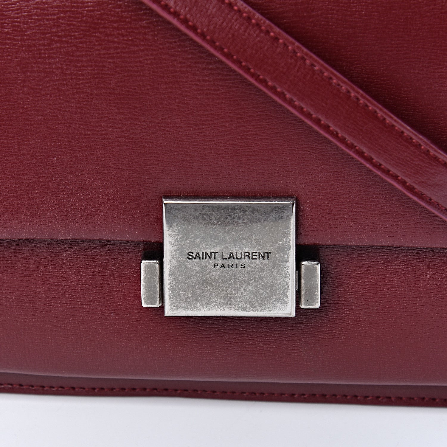 Saint Laurent Calfskin Medium Bellechasse Satchel Palissandre 12 of 12
