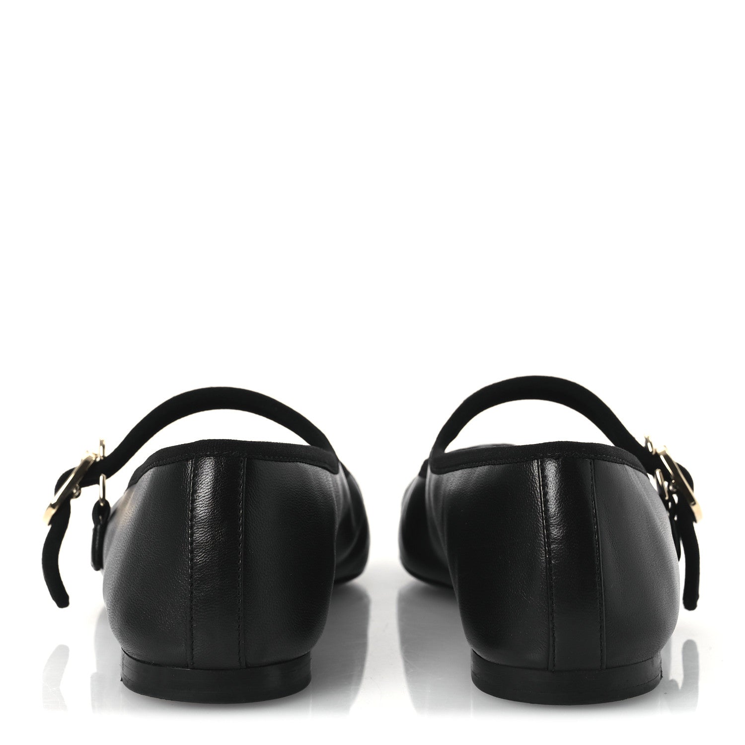 Chanel Lambskin Mary Jane Flats 36 Black 6 of 12
