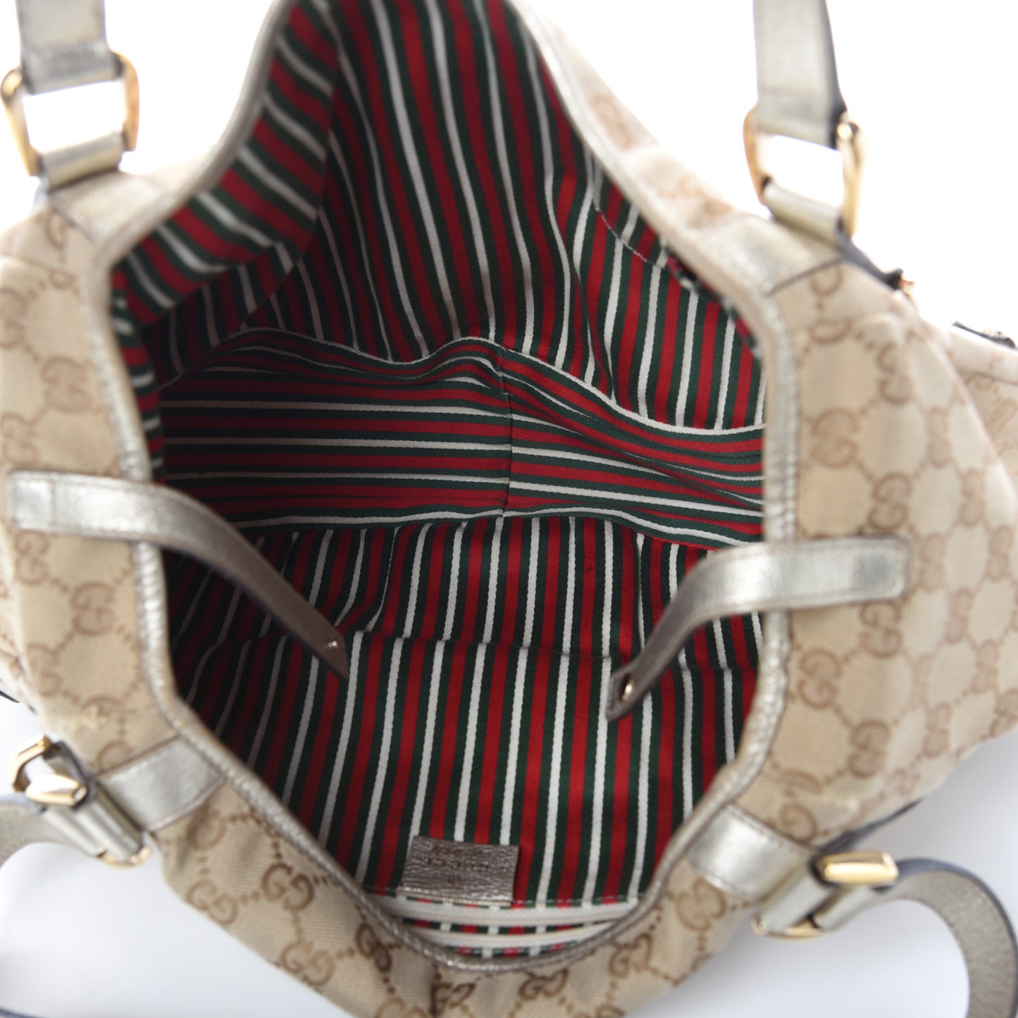Monogram Medium Abbey Shoulder Bag Gold