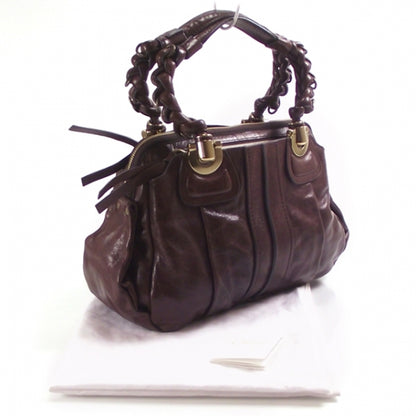 Chloe Leather Small Heloise Satchel Brown 3 of 5