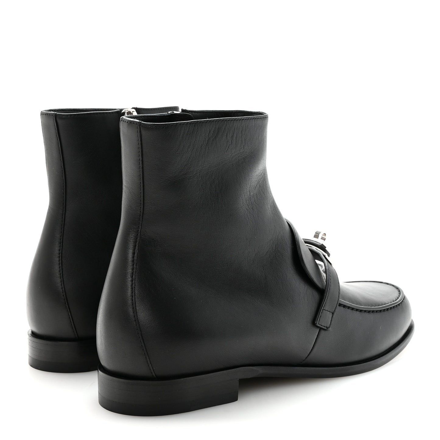 Calfskin Kelsey Ankle Boots 38.5 Black