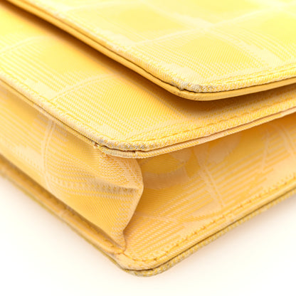 Chanel Nylon Travel Wallet On Chain WOC Yellow 10 of 10