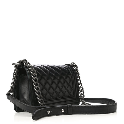 Chanel Lambskin Quilted Small Boy Flap Black 2 of 25
