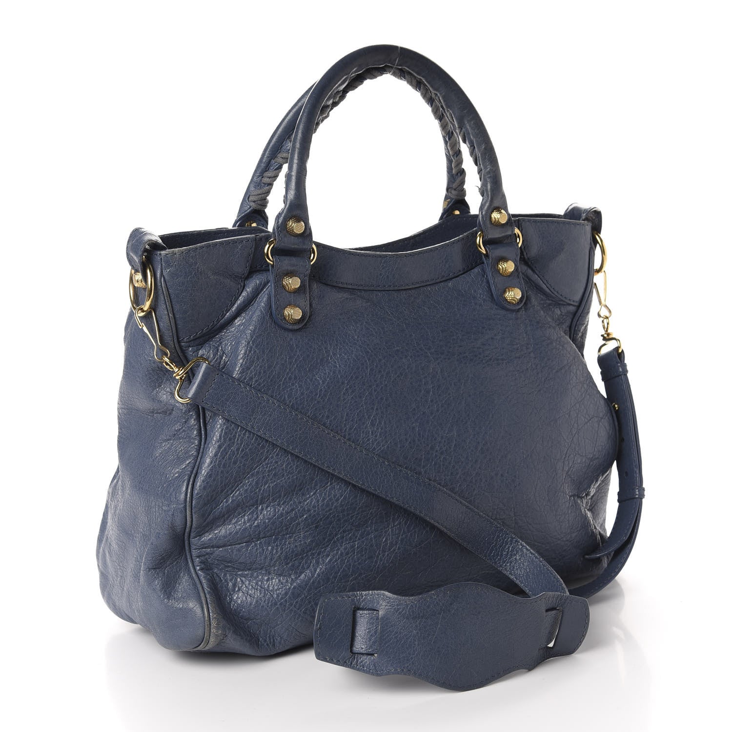 Balenciaga Agneau Giant 12 Gold Hardware Velo Bleu Persan 3 of 14