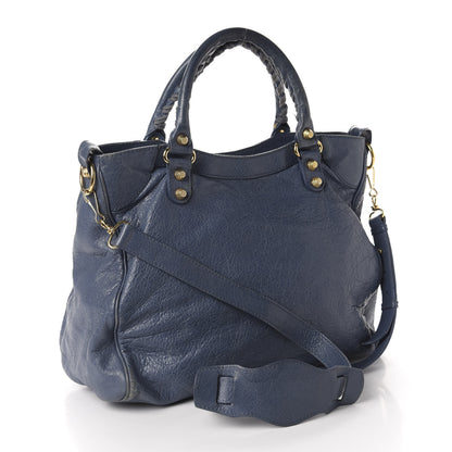 Balenciaga Agneau Giant 12 Gold Hardware Velo Bleu Persan 3 of 14