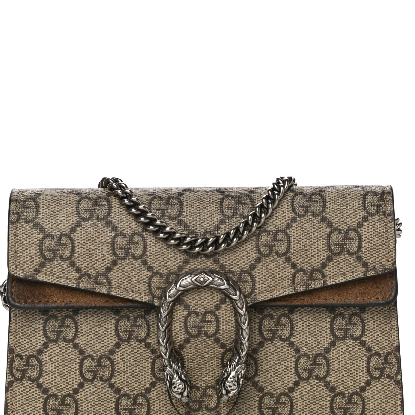 GG Supreme Monogram Super Mini Dionysus Shoulder Bag Taupe